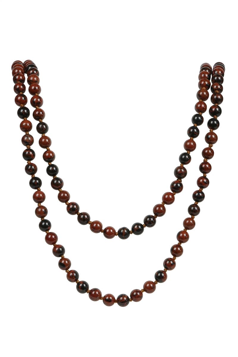 Stone Bead Long Necklace N2740