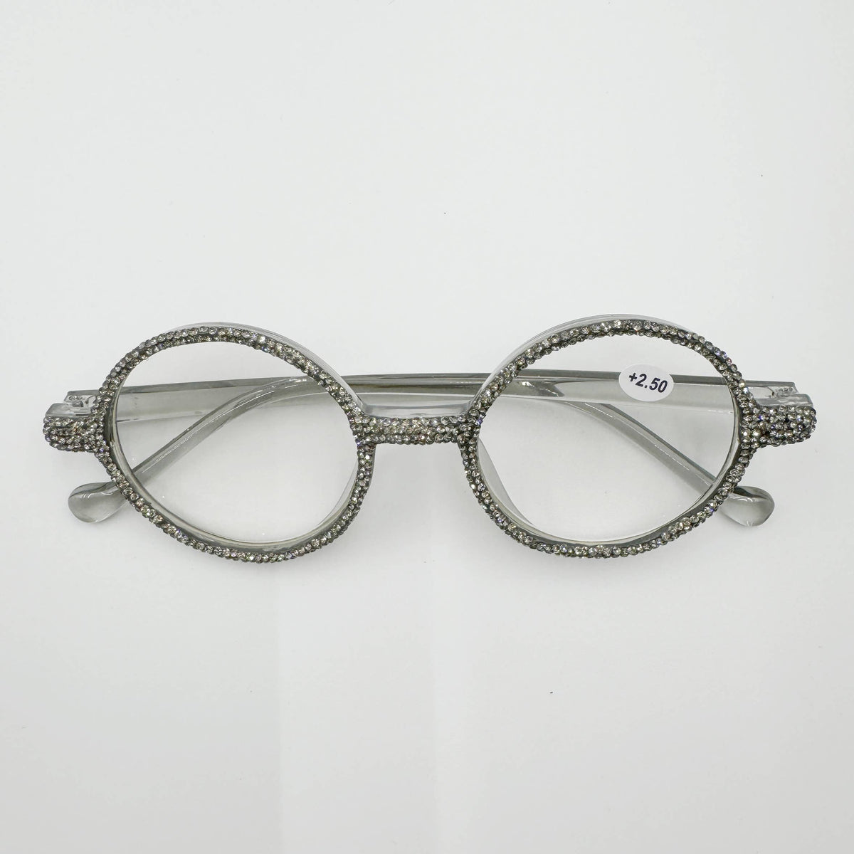 Handmade Rhinestone Round Reader G0432