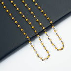 Crystal Beaded Chain Necklace N1163