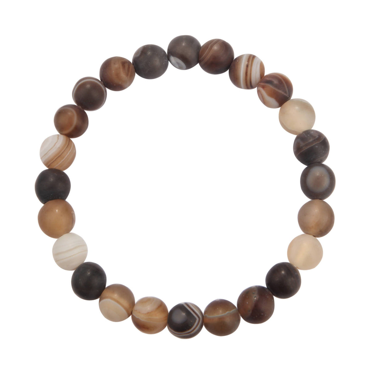 B2053-Brown Agate Matte-8MM