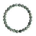 Greenspot Jasper Stone Stretch Bracelet B2051-Greenspot Jasper - 6MM