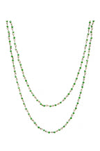 Crystal Beaded Chain Necklace N1163