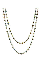Crystal Beaded Chain Necklace N1163