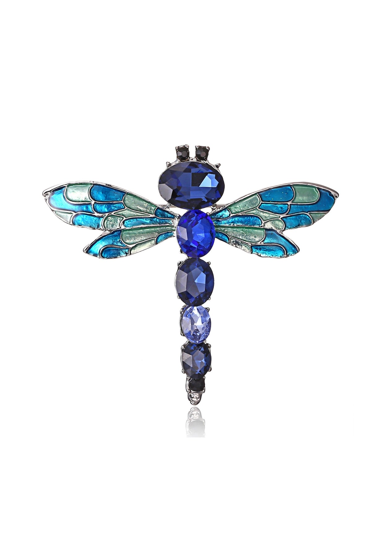 Alloy Rhinestone Dragonfly Brooch PA3186