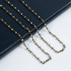 Crystal Beaded Chain Necklace N1163
