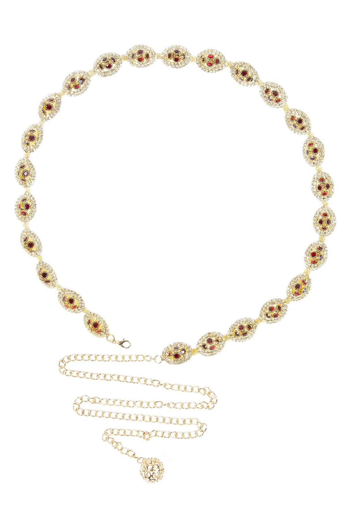 Geometry Rhinestone Waist Chain WA0274