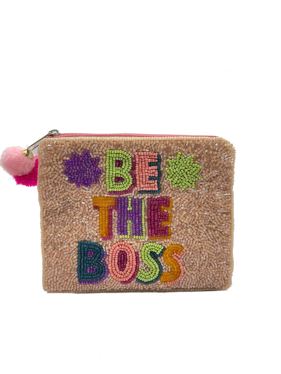 Be The Boss Beaded Pouch  LAC-CP-1201