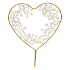 Heart Pearl Birthday Cake Decoration MIS0938