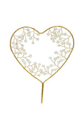 Heart Pearl Birthday Cake Decoration MIS0938