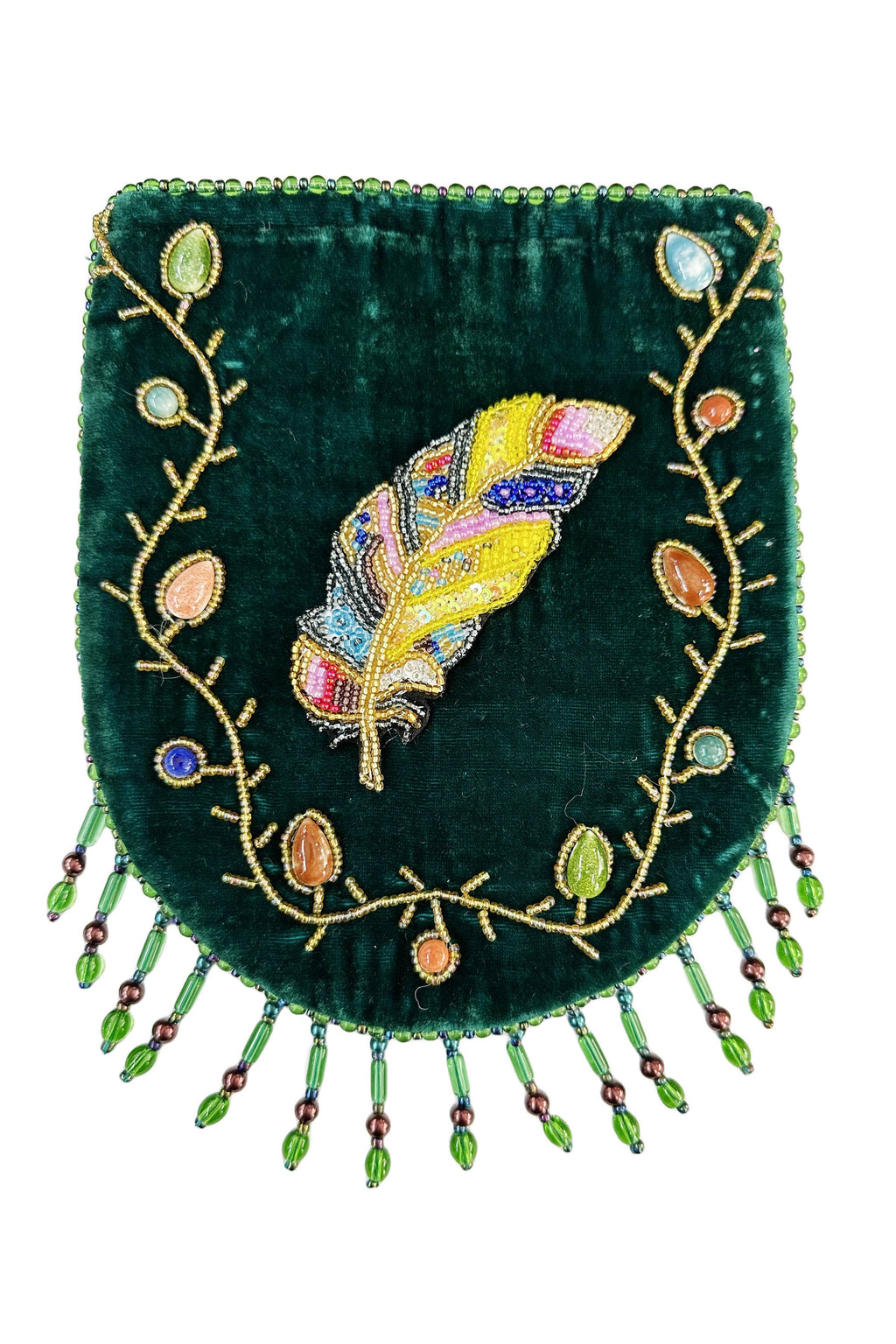 Skull Pattern Velvet Crossbody LUG