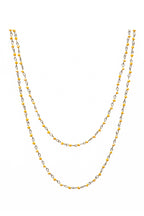 Crystal Beaded Chain Necklace N1163