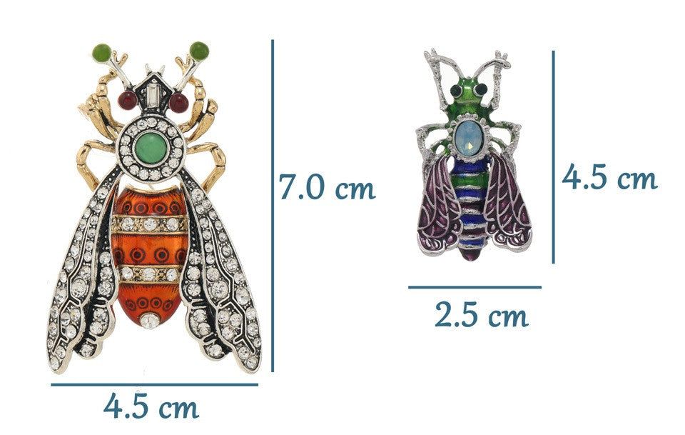 Moth Rhinestone Pin Brooch PA4930 - view 5