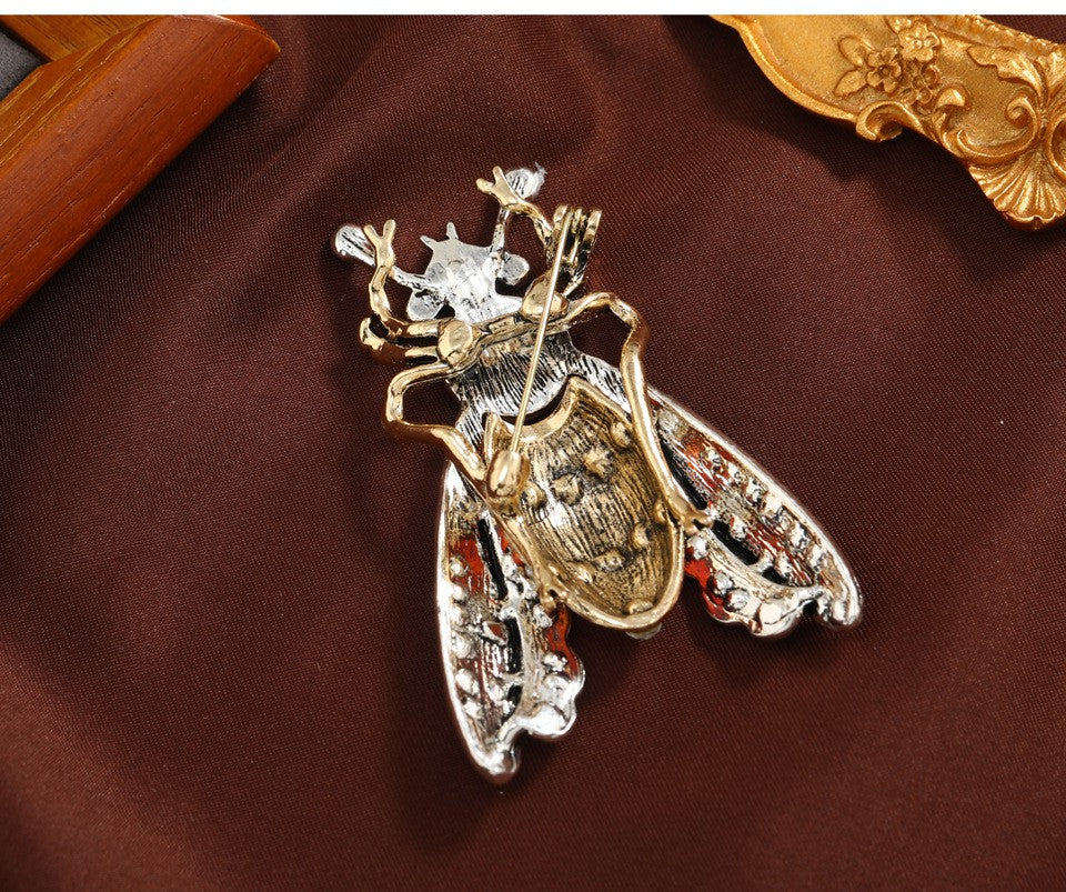 Moth Rhinestone Pin Brooch PA4930 - view 3