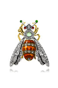 Moth Rhinestone Pin Brooch PA4930