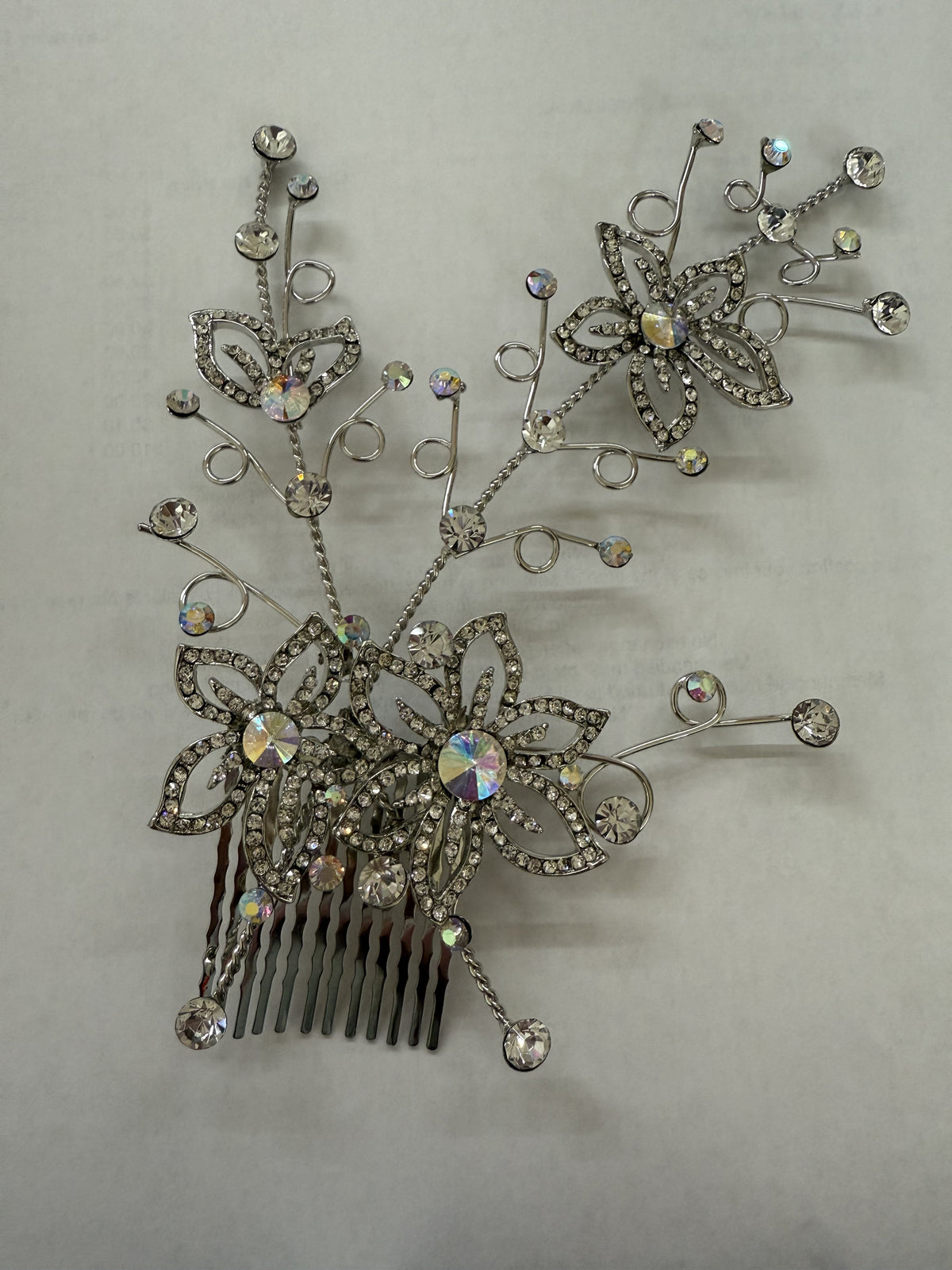 Baroque Rhinestone Hair Comb L0005