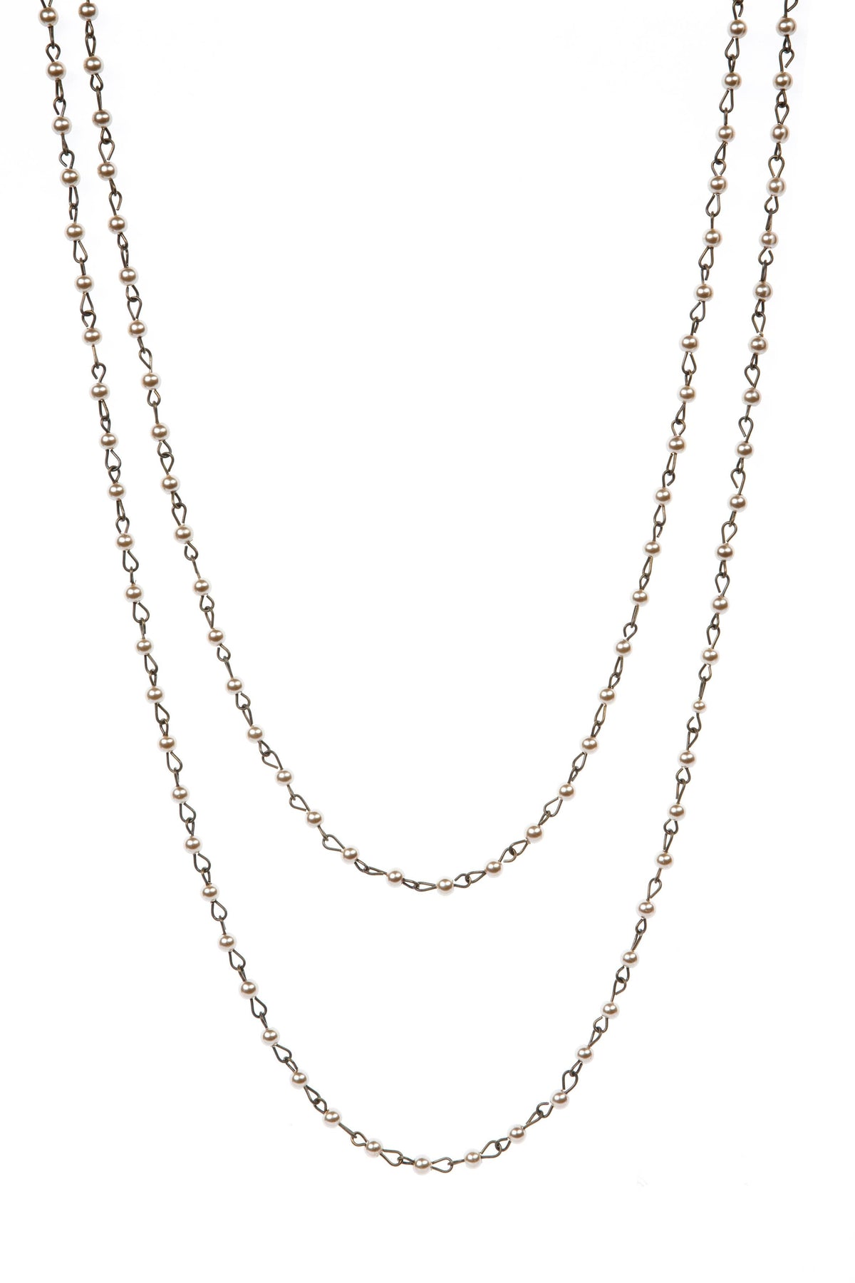 Crystal Beaded Chain Necklace N1163