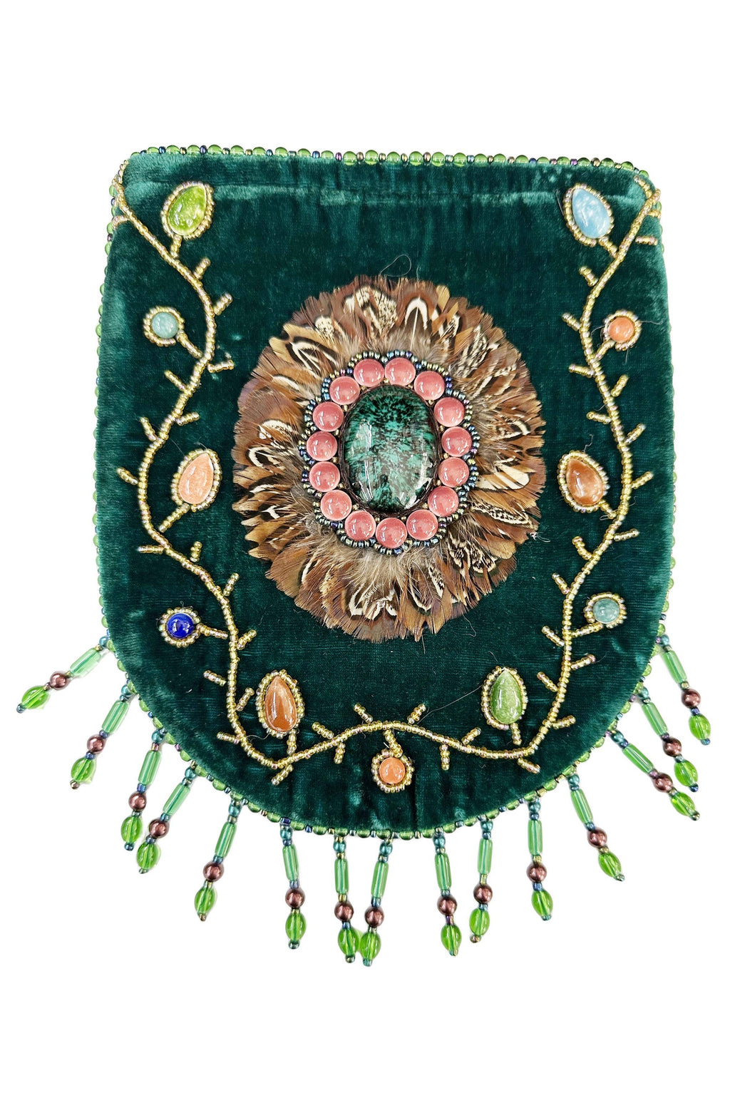 Skull Pattern Velvet Crossbody LUG