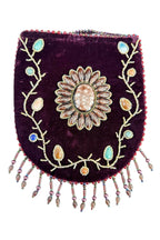Skull Pattern Velvet Crossbody LUG