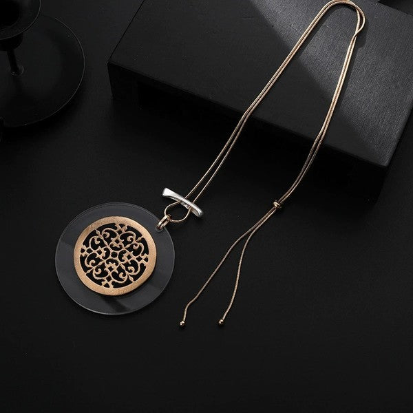 Long Alloy Sweater Chain N5611