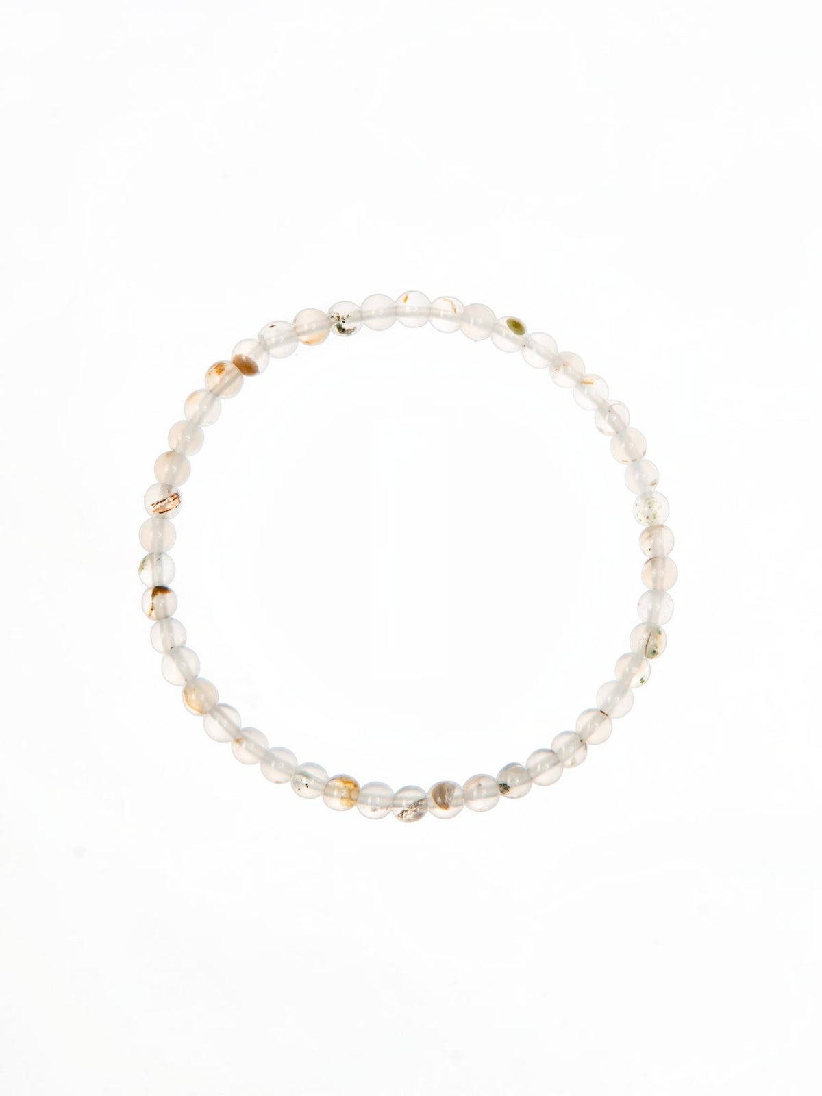 Dendritic Agate Stone Stretch Bracelet B2054-6MM B2054