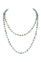 Crystal Beaded Chain Necklace N1163