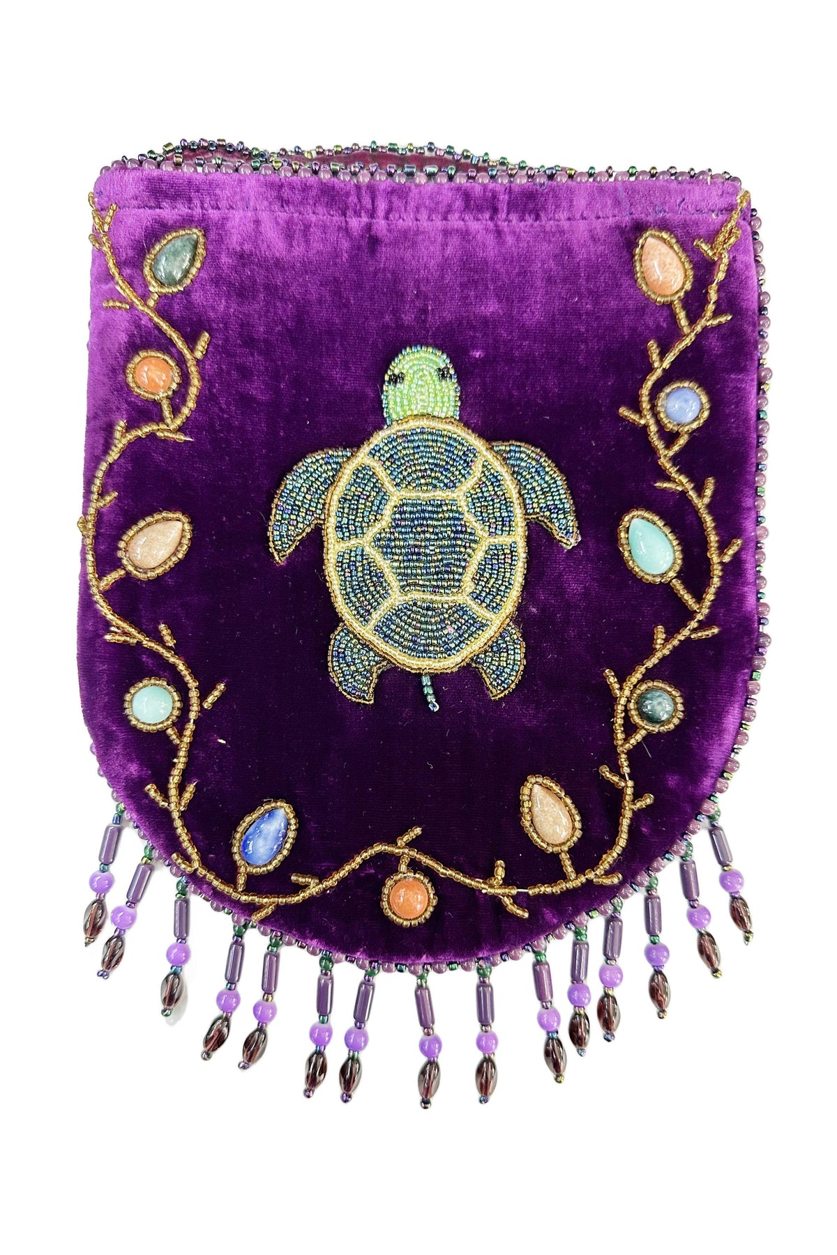 Skull Pattern Velvet Crossbody LUG