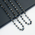 Crystal Beaded Chain Necklace N1163