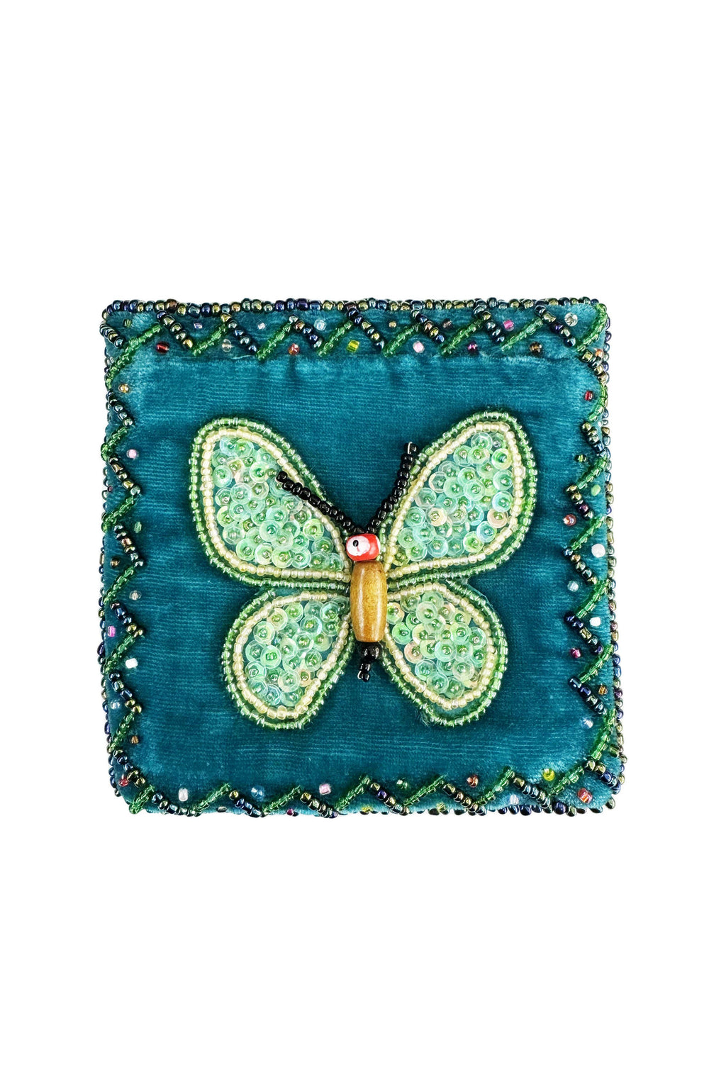 Butterfly Square Velvet Coin Purse V0712 - view 11