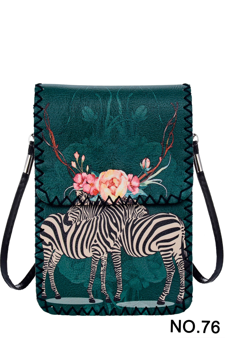 Printed Hand Stitched Crossbody Bag HB0580