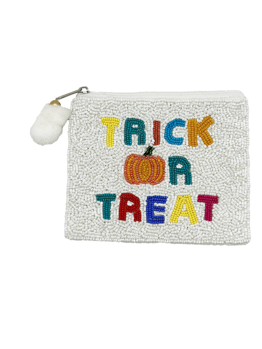 Trick Treat Beaded Pouch LAC-CP-1391