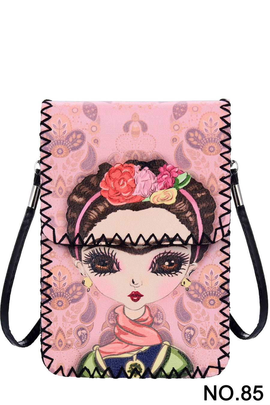 Printed Hand Stitched Crossbody Bag HB0580