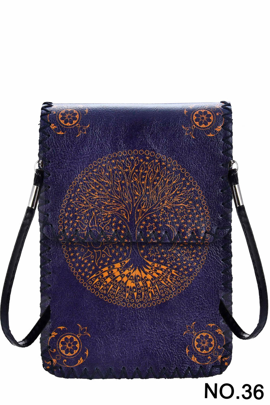 Printed Hand Stitched Crossbody Bag HB0580