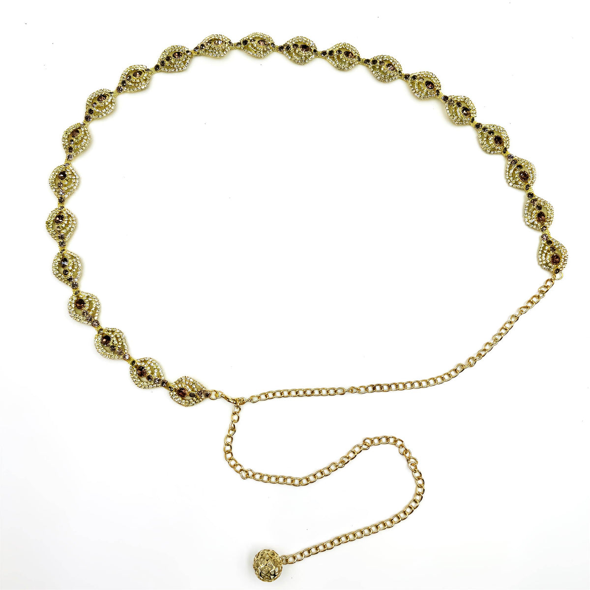 Geometric Rhinestone Waist Chain WA0276 – view 3