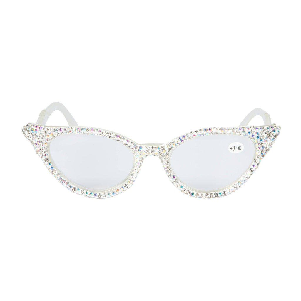 Handmade Rhinestone Cat Eye Reader G0388