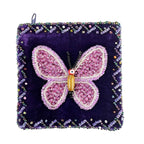 Butterfly Square Velvet Coin Purse V0712 - view 4