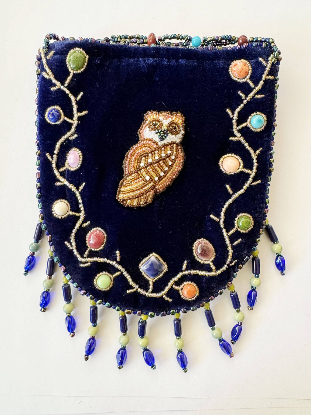 Owl Pattern Velvet Crossbody MUG