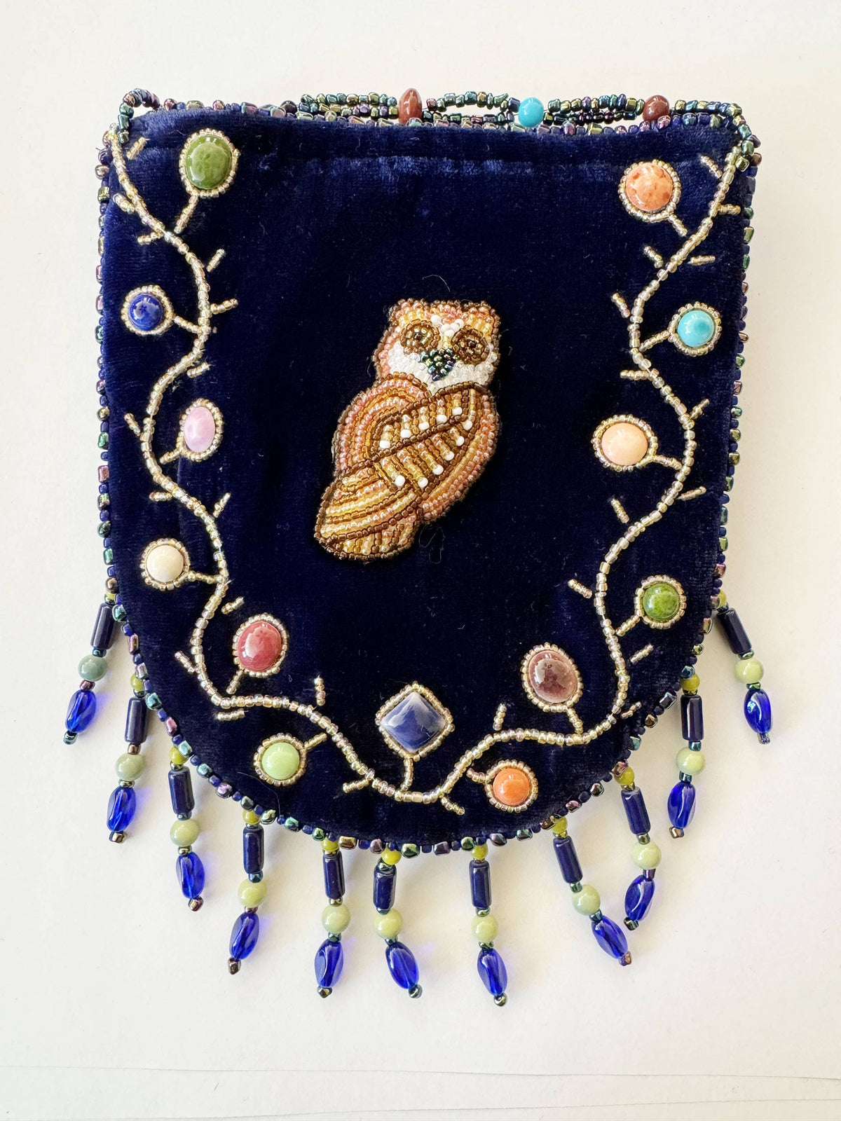 Owl Pattern Velvet Crossbody MUG