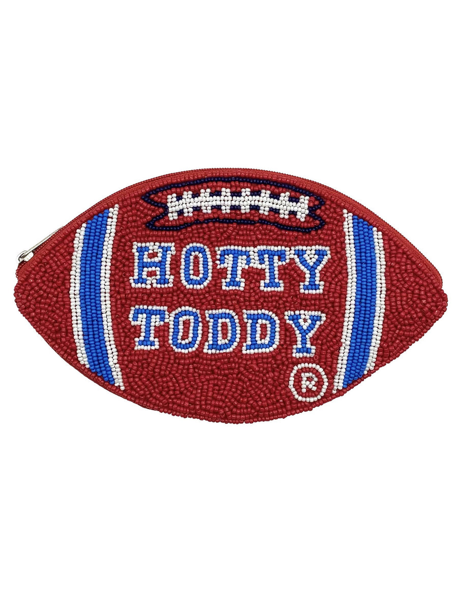 Football TCU Beaded Pouch LOM-006