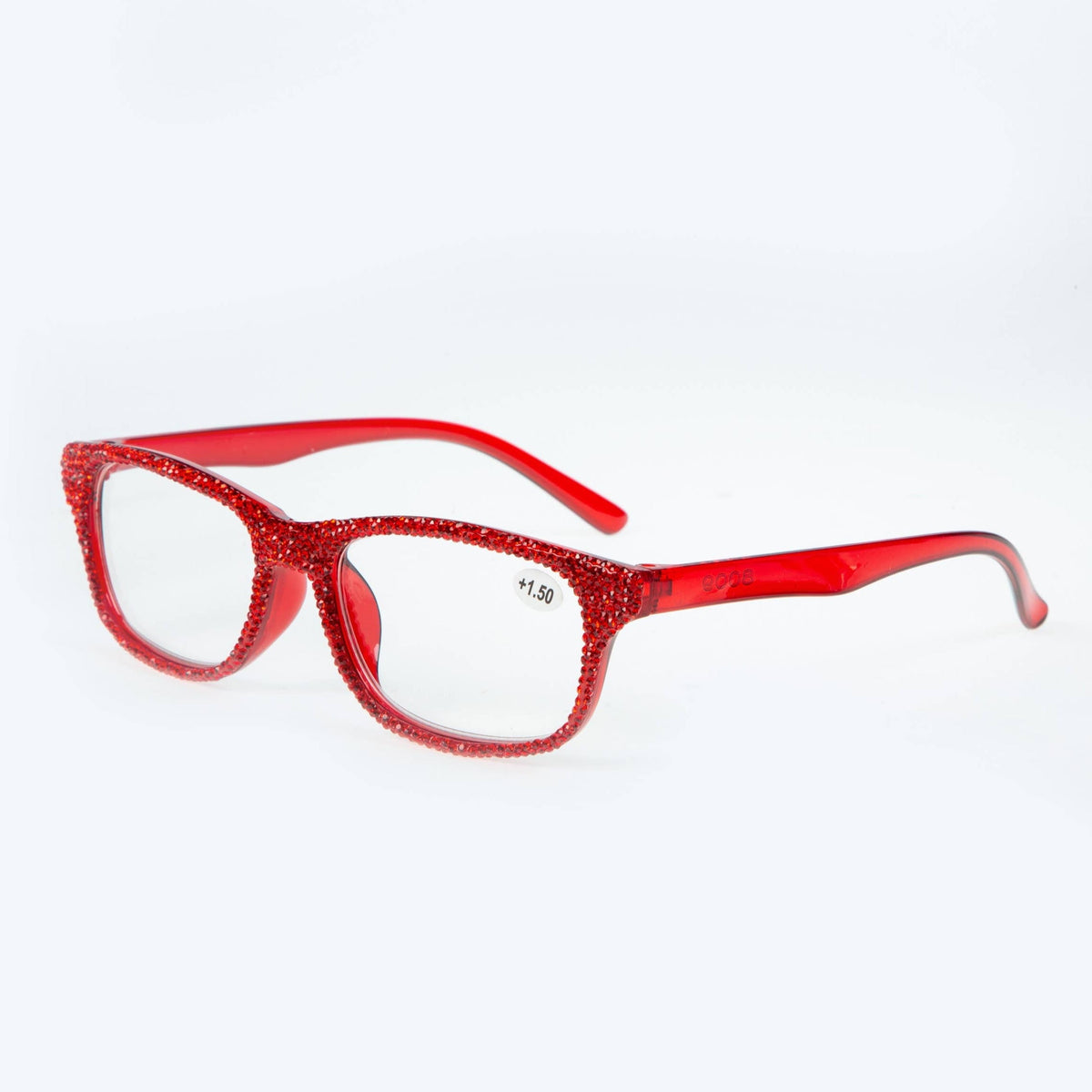 Handmade Rhinestone Rectangle Reader Glasses G0444