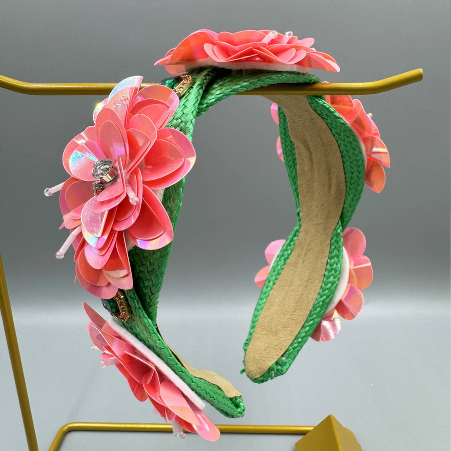Floral Rhinestone Headband L4700