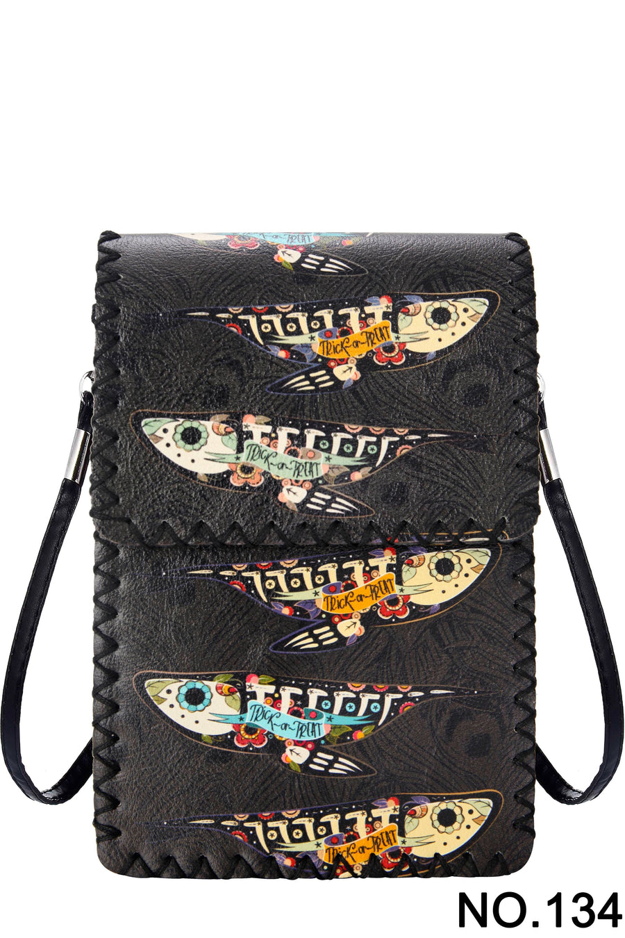 Printed Hand Stitched Crossbody Bag HB0580