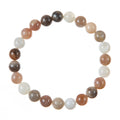 Mixed Moon Stone Stretch Bracelet B3631-Mixed Moon Stone - 8MM