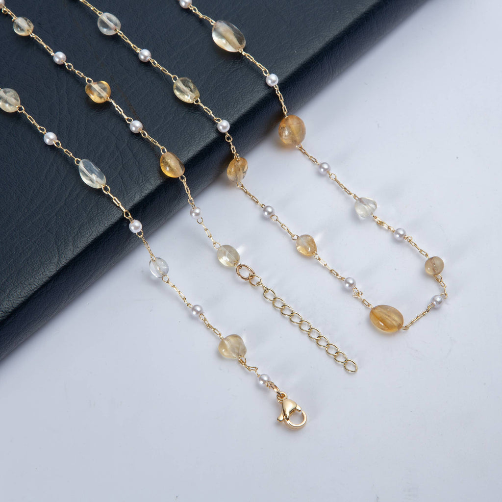 Short Stone Necklace N4377