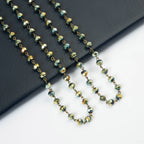 Crystal Beaded Chain Necklace N1163
