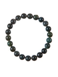 Moss Agate Stone Stretch Bracelet B3719-Moss Agate - 8MM