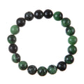 Ruby Epidote Stone Bead Stretch Bracelet B3632-Ruby Epidote - 10MM