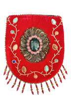 Skull Pattern Velvet Crossbody LUG