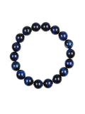 Blue Tiger Eye Stone Stretch Bracelet B2970-Blue Tiger Eye - 10MM