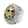 Dalmentioner Pavé Cocktail Ring R2533 - view 3