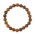 Gold Line Jade Stone Stretch Bracelet B2974-Gold Line Jade - 8MM